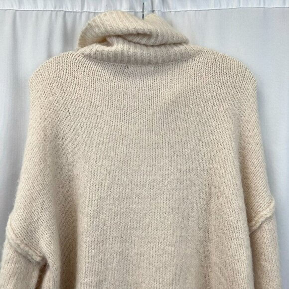 Reb. in J. Womens Cream Knitted Turtleneck Sweater Pullover Sweater Size Large - Picture 7 of 9
